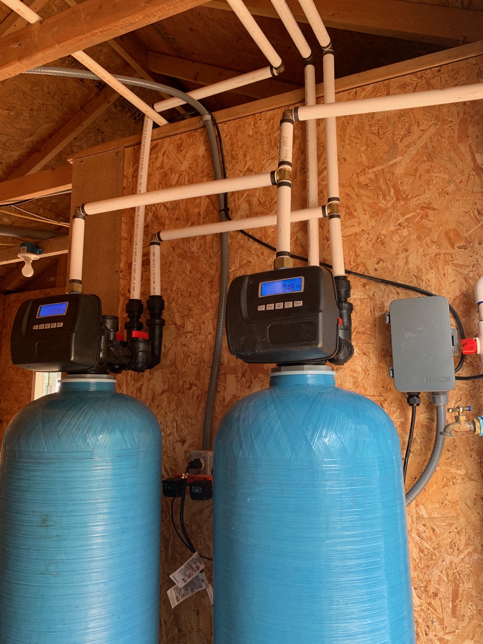 Dual filtration tanks