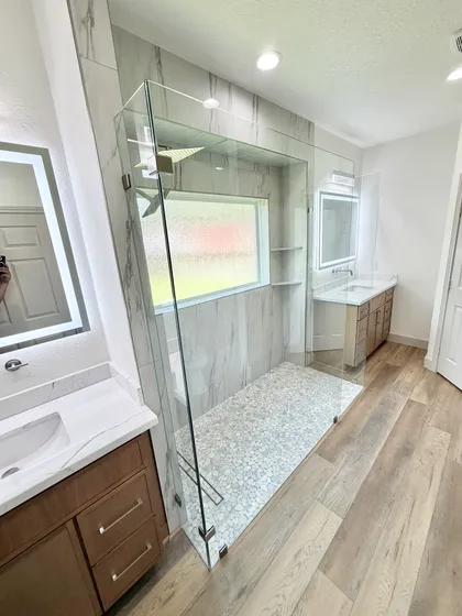 Bathroom remodel completed by Vastine Remodeling & Construction near Dickinson, TX (photo 8 of 238)