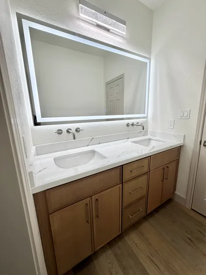 Bathroom remodel completed by Vastine Remodeling & Construction near Dickinson, TX (photo 9 of 238)